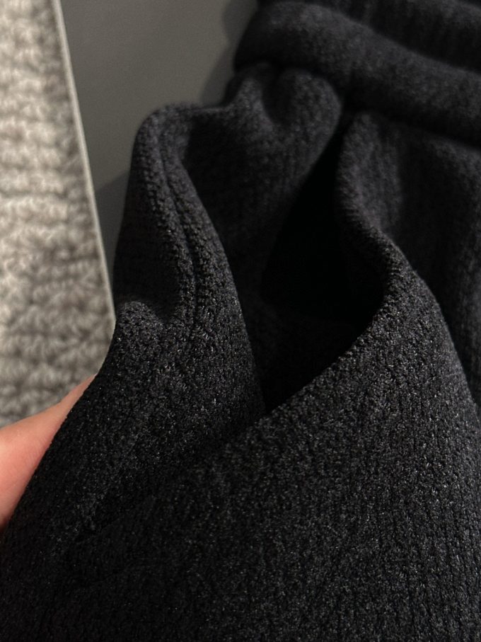 JC Hermes trousers are black and brown