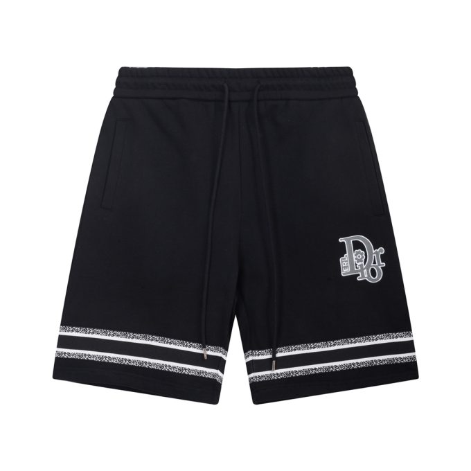 DIOR letter embroidered capri pants