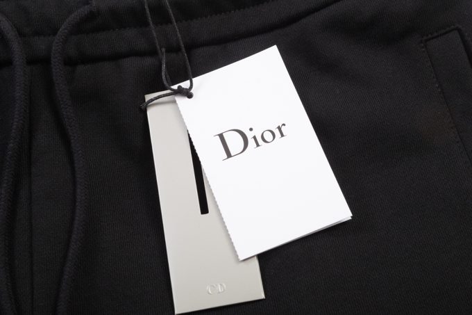 DIOR letter embroidered capri pants