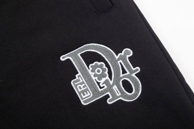 DIOR letter embroidered capri pants
