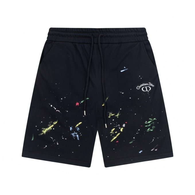 DIOR letter embroidered capri pants