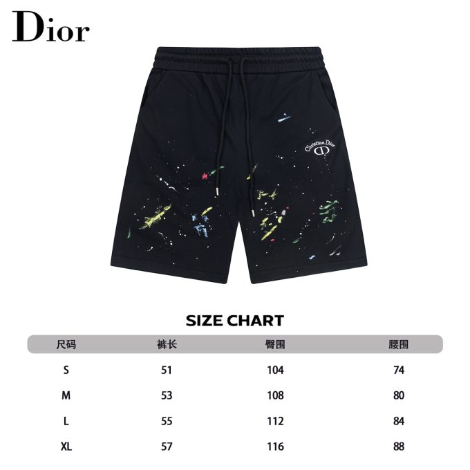 DIOR letter embroidered capri pants
