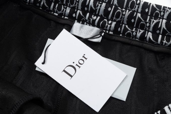 DIOR letter embroidered capri pants