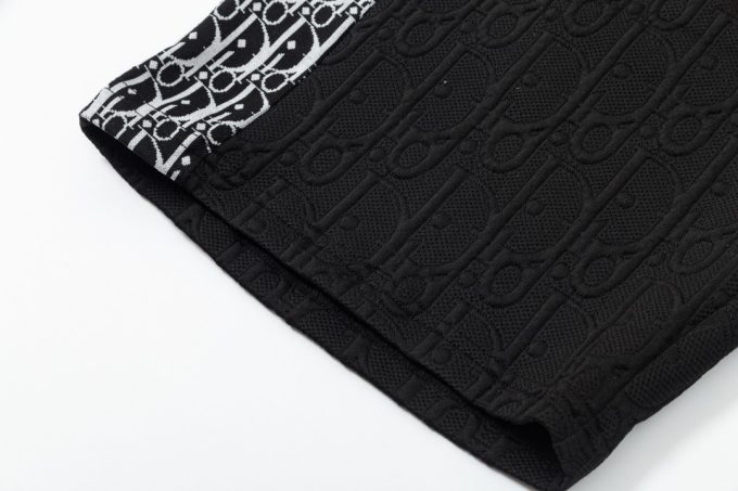 DIOR letter embroidered capri pants