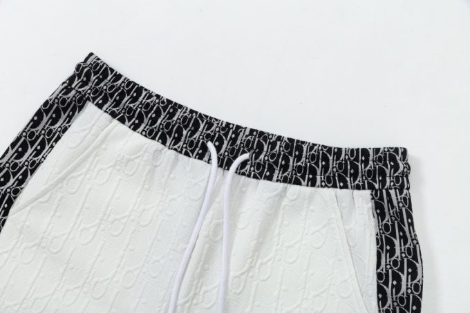 DIOR letter embroidered capri pants