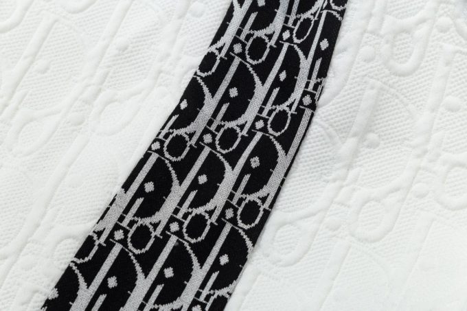 DIOR letter embroidered capri pants