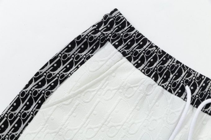 DIOR letter embroidered capri pants