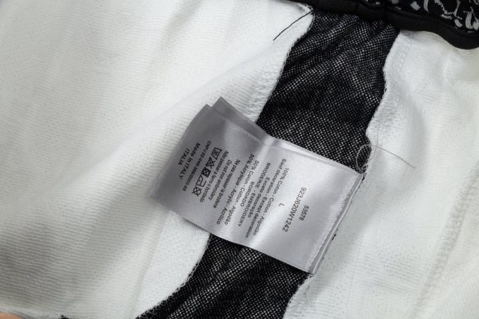 DIOR letter embroidered capri pants