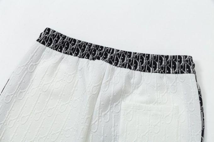 DIOR letter embroidered capri pants