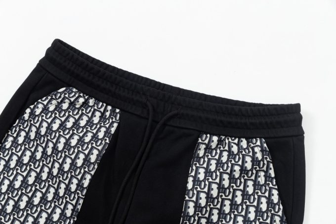 DIOR letter embroidered capri pants