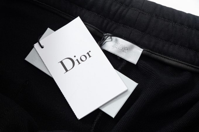 DIOR letter embroidered capri pants