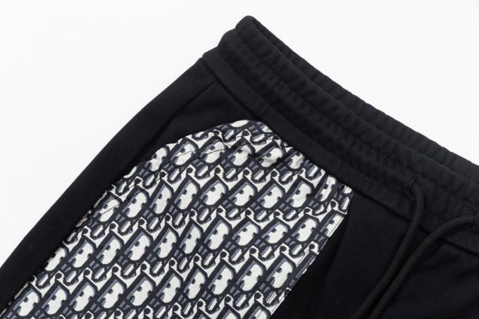 DIOR letter embroidered capri pants