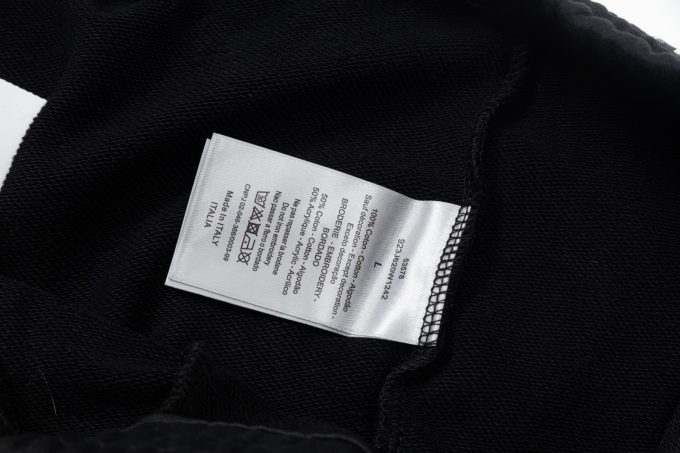DIOR letter embroidered capri pants