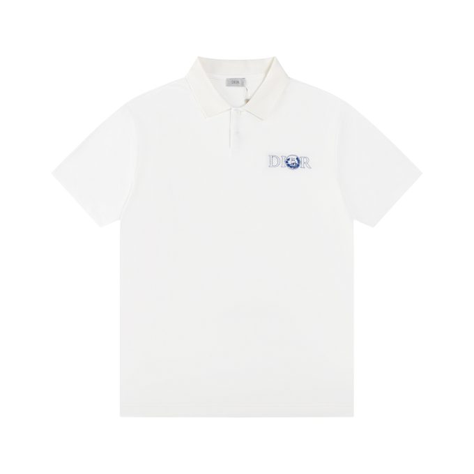DIOR collaboration embroidered POLO shirt