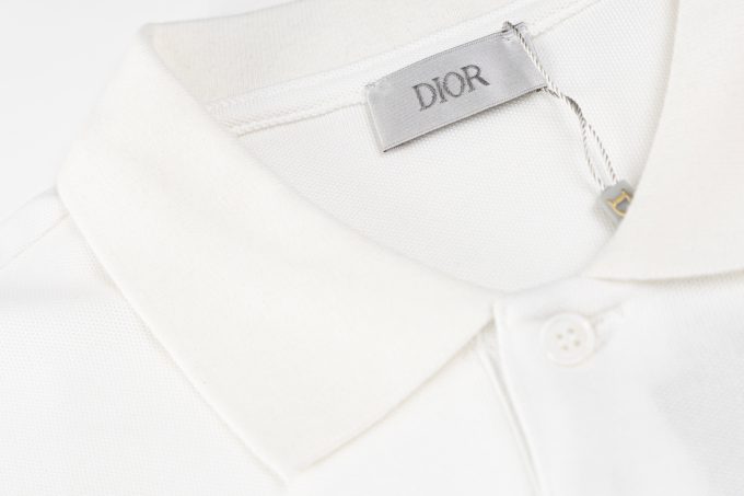 DIOR collaboration embroidered POLO shirt