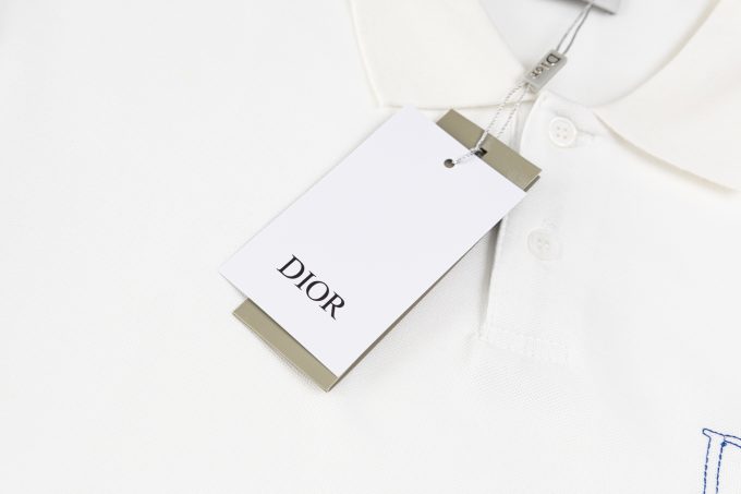 DIOR collaboration embroidered POLO shirt