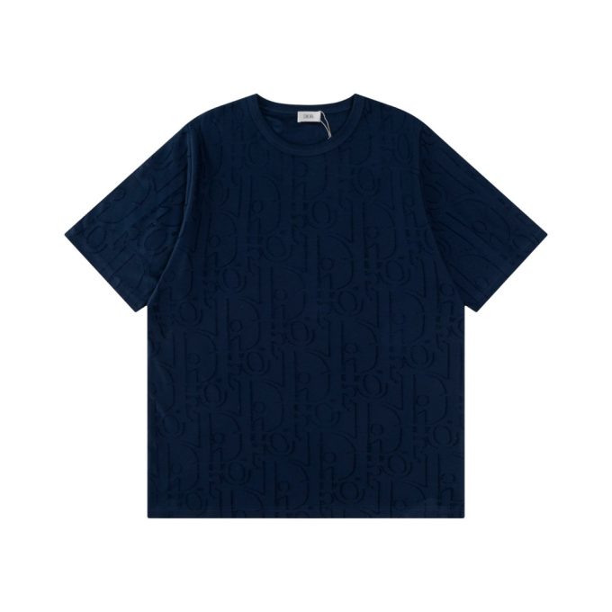 DIOR embossed jacquard short-sleeved T-shirt