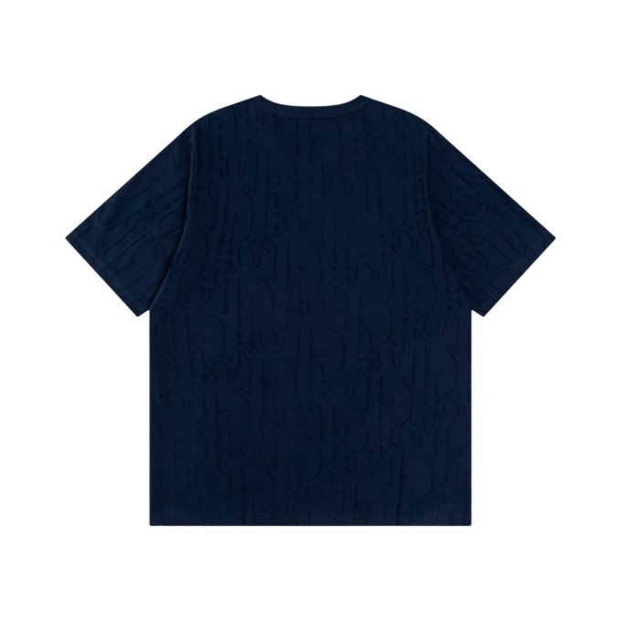 DIOR embossed jacquard short-sleeved T-shirt
