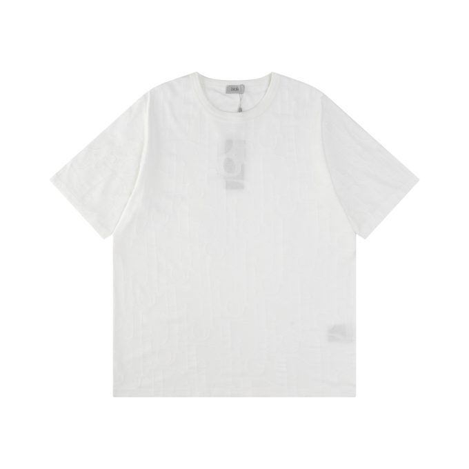 DIOR embossed jacquard short-sleeved T-shirt