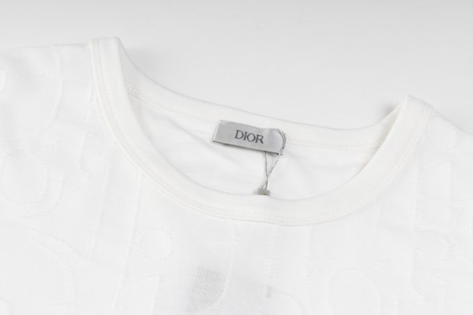 DIOR embossed jacquard short-sleeved T-shirt