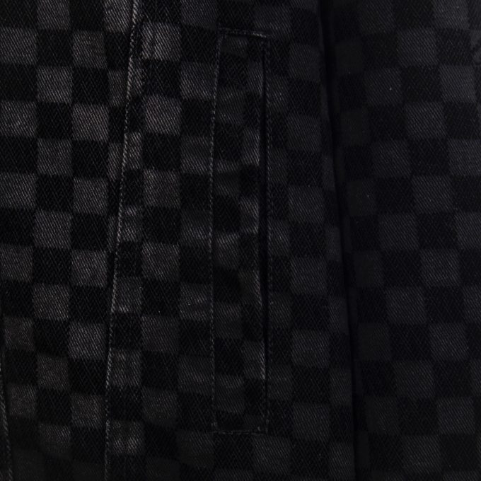 Louis Vuitton's 2025 new checkered flocked denim jacket