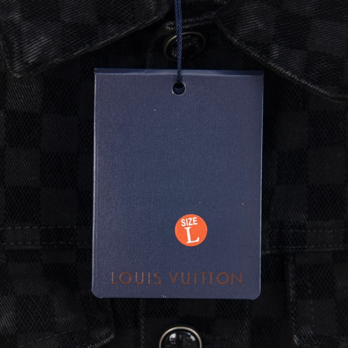 Louis Vuitton's 2025 new checkered flocked denim jacket