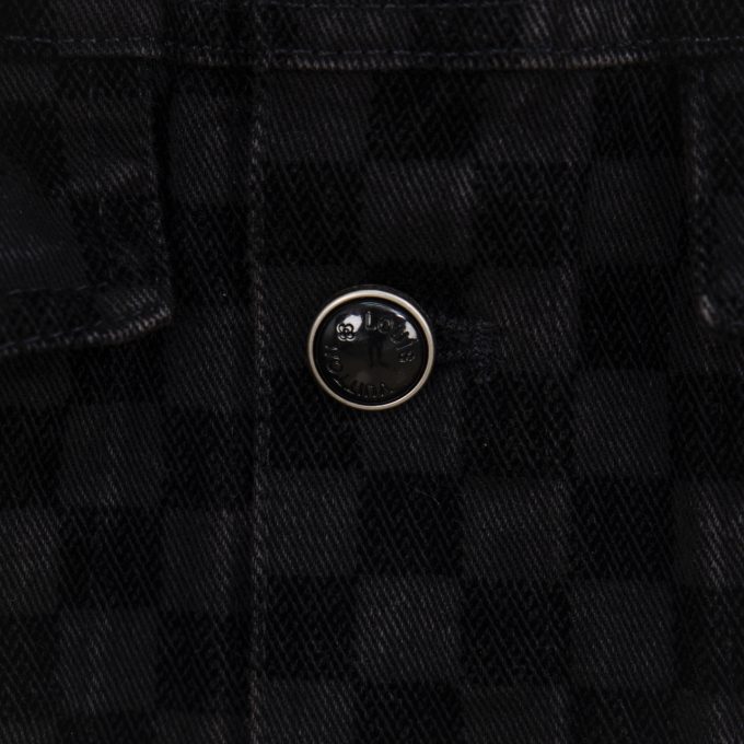 Louis Vuitton's 2025 new checkered flocked denim jacket