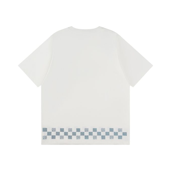V 25ss Hot diamond checkered short-sleeved T-shirt