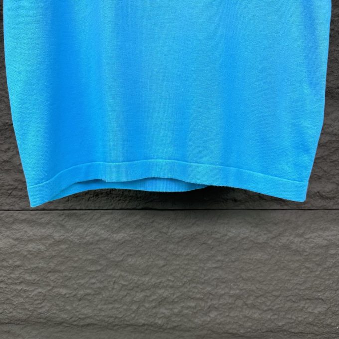 Louis' new embroidered letter short-sleeved shirt