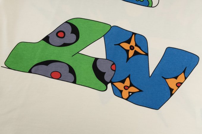 LV Locomotive Flame short-sleeved T-shirt