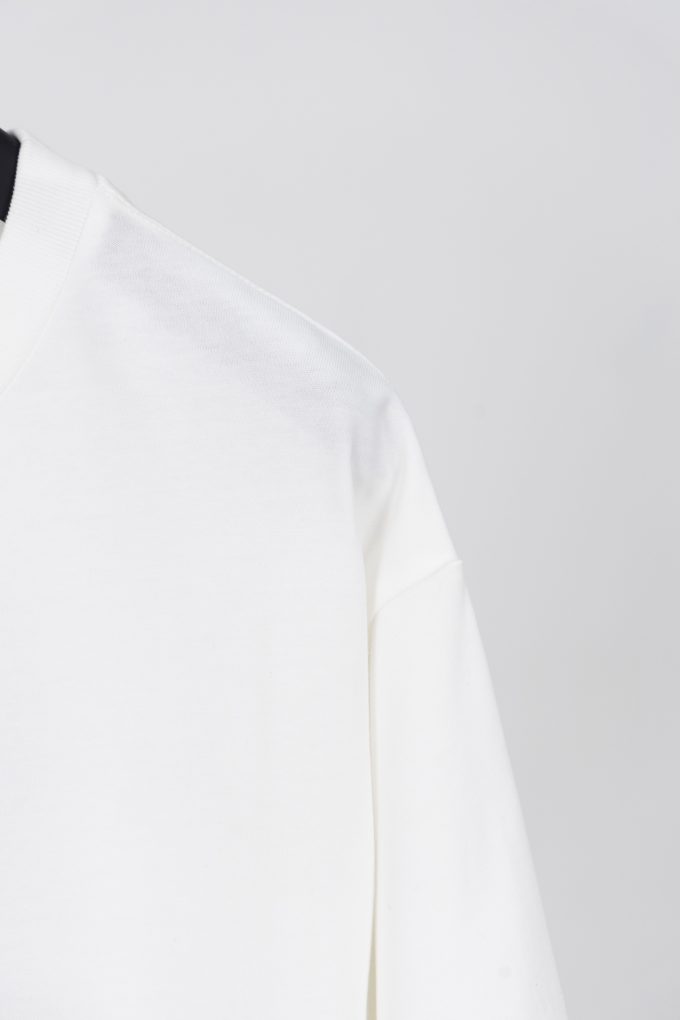 LV 25ss Artistic letter logo embroidered short-sleeved T-shirt
