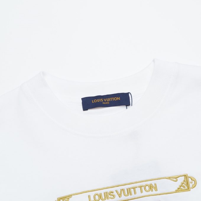 New Louis Vuitton short sleeves with letter embroidery