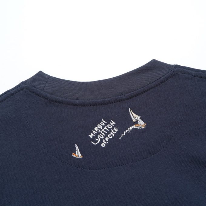 New Louis Vuitton short sleeves with letter embroidery