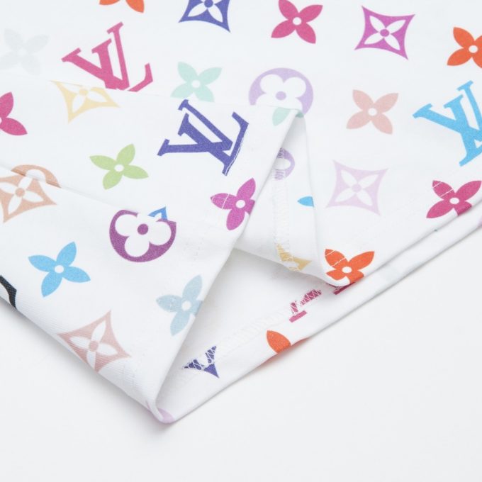 Louis Vuitton's new white tri-color digital printed short-sleeved shirt