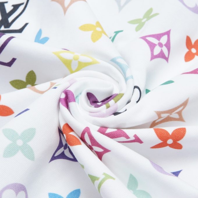 Louis Vuitton's new white tri-color digital printed short-sleeved shirt