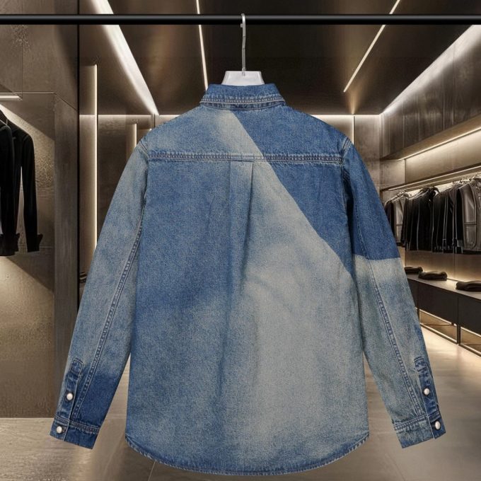 The high-end version of the Louis Vuitton runway denim jacket
