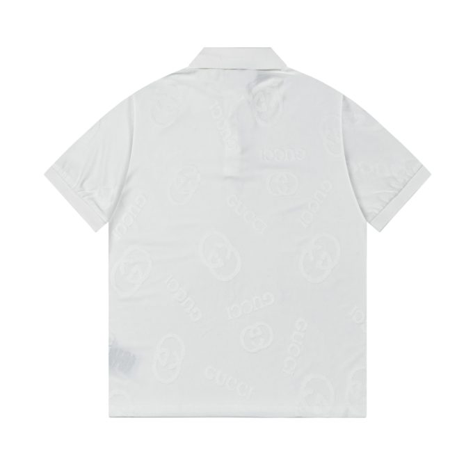 Gucci fabric jacquard PoLo short-sleeved shirt