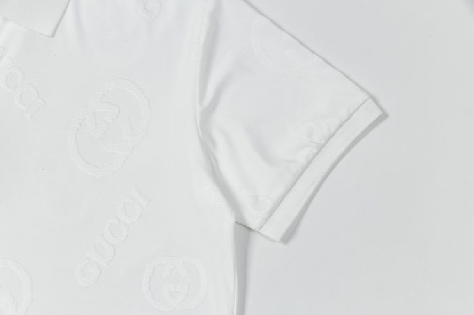 Gucci fabric jacquard PoLo short-sleeved shirt