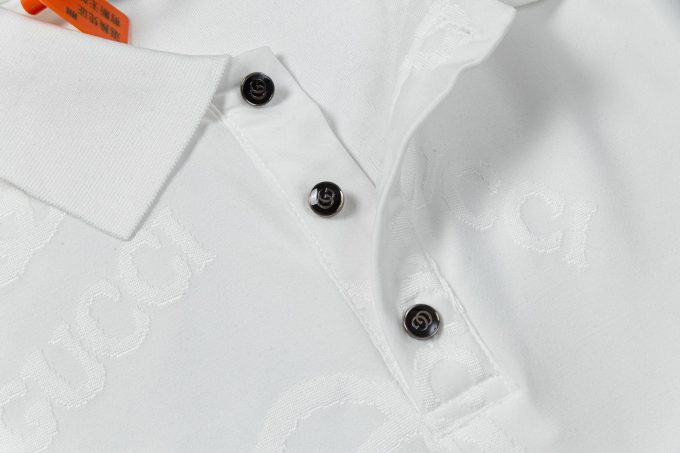Gucci fabric jacquard PoLo short-sleeved shirt