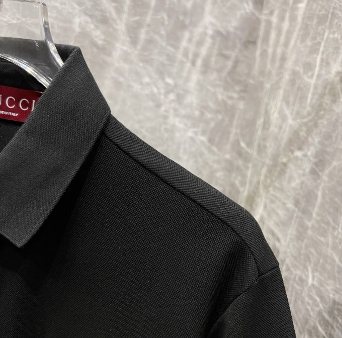 Gucci's new summer T-shirt collared short-sleeved POLO shirt