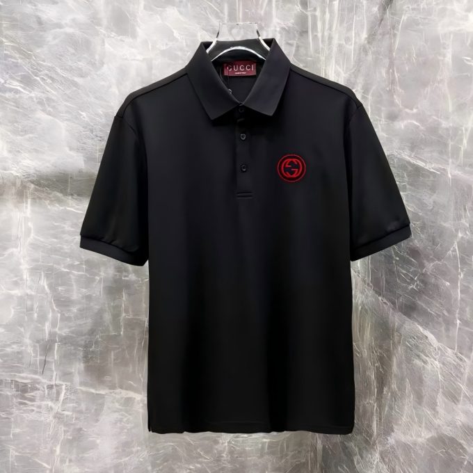 Gucci's new T-shirt collared short-sleeved POLO shirt
