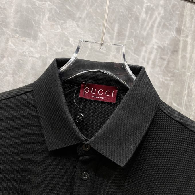 Gucci's new T-shirt collared short-sleeved POLO shirt