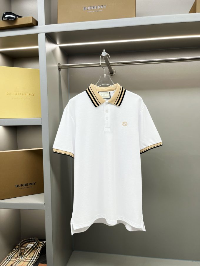 Gucci's new Polo shirt with double G embroidery