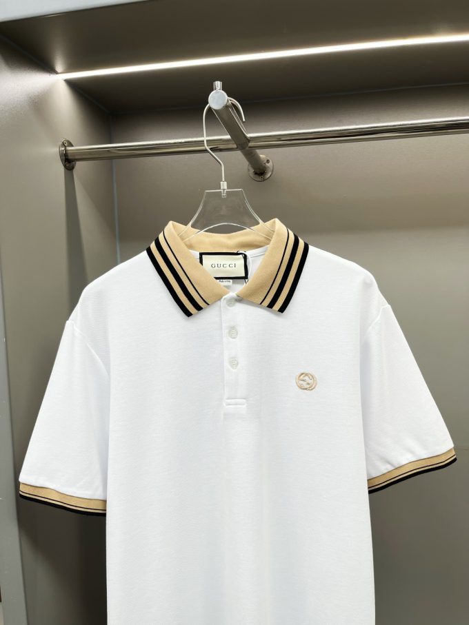 Gucci's new Polo shirt with double G embroidery