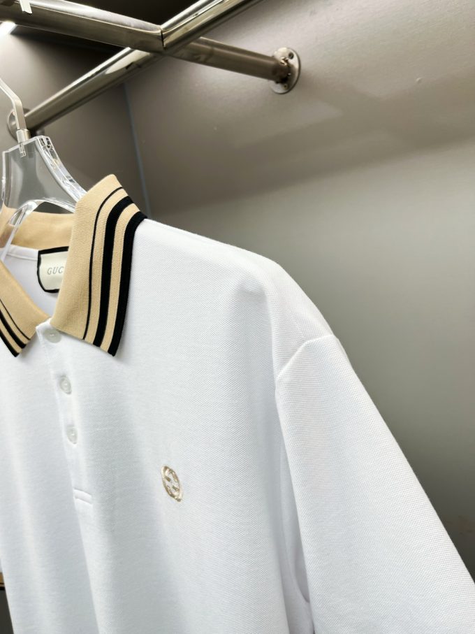 Gucci's new Polo shirt with double G embroidery