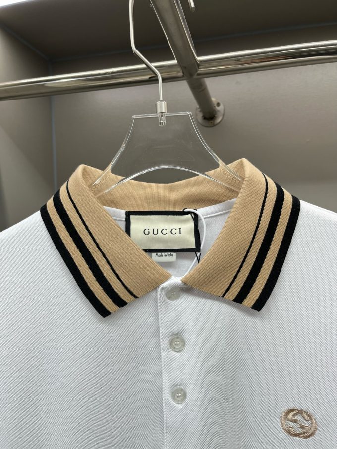 Gucci's new Polo shirt with double G embroidery