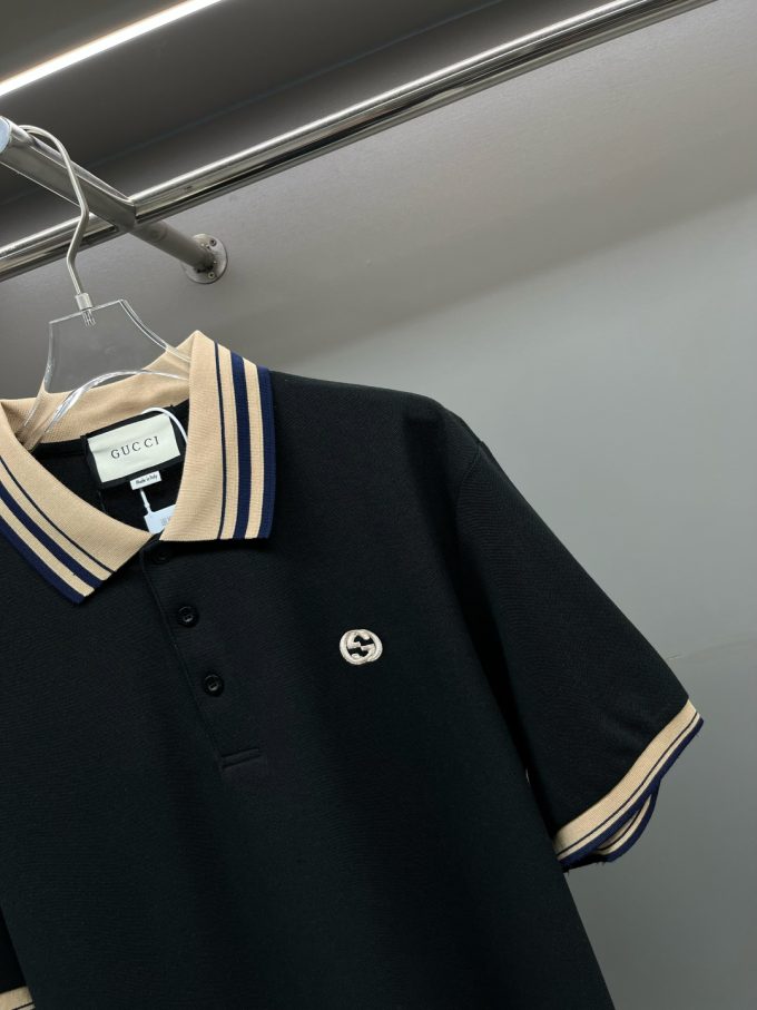 Gucci's new Polo shirt with double G embroidery