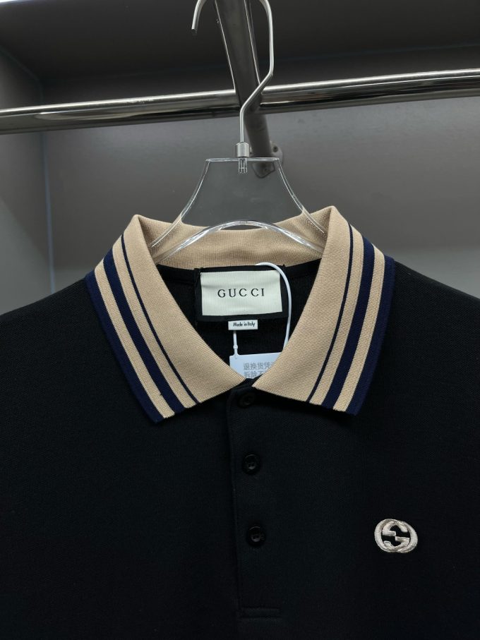 Gucci's new Polo shirt with double G embroidery