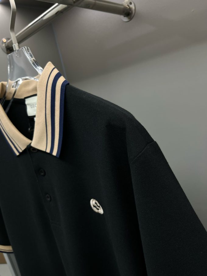 Gucci's new Polo shirt with double G embroidery