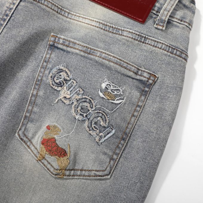 Gucci trendy men's casual jeans